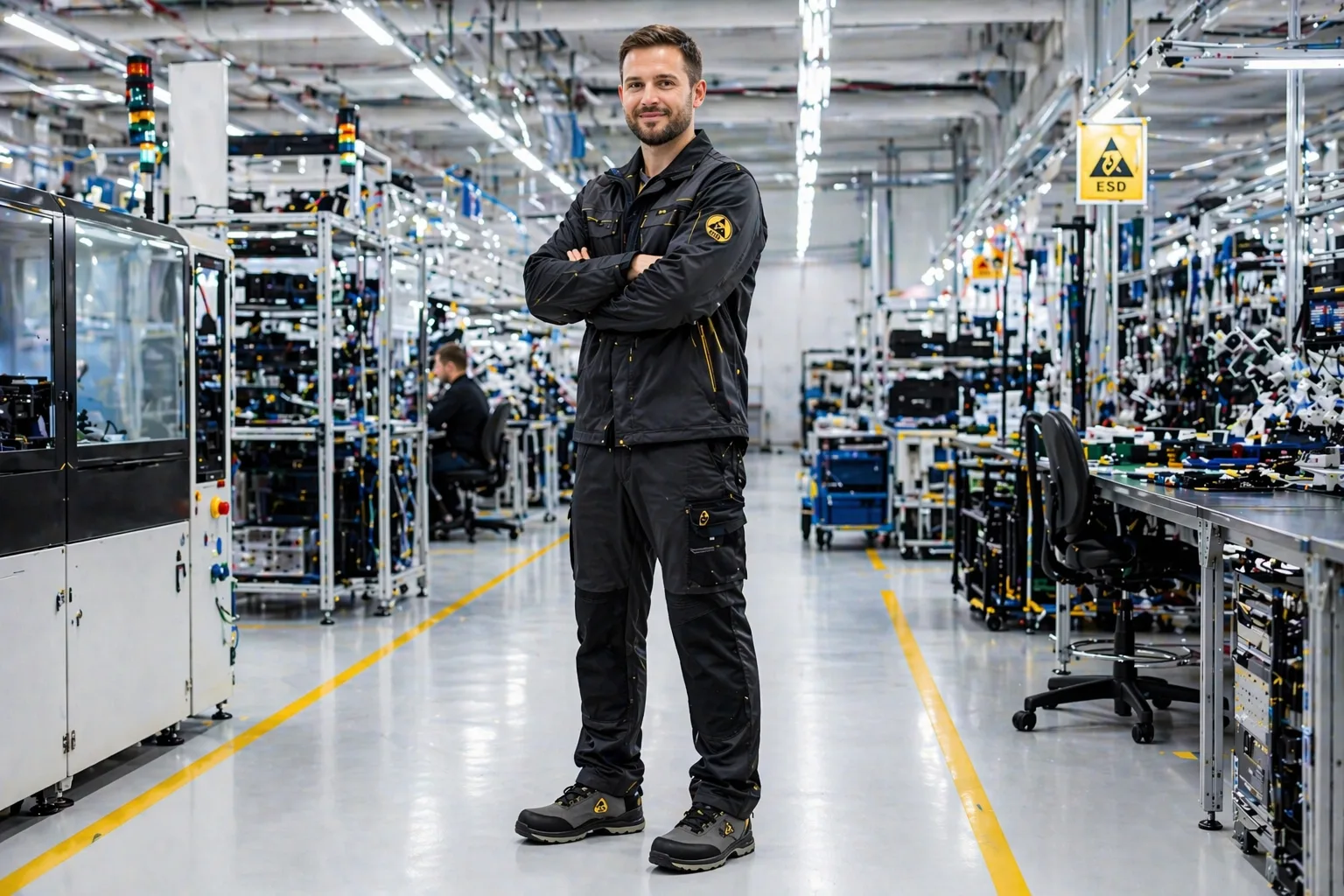 Odzież i buty ESD w pracy technicznej – kiedy są konieczne i jak działają?